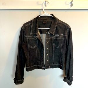 Vintage FUBU denim jacket black size Large